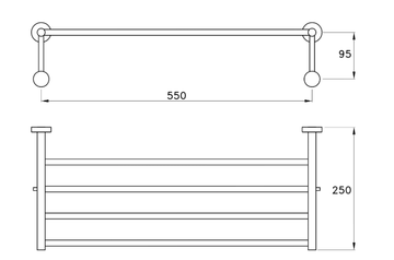 SIRIUS - Towel rack by RUBINETTERIE STELLA - view 3